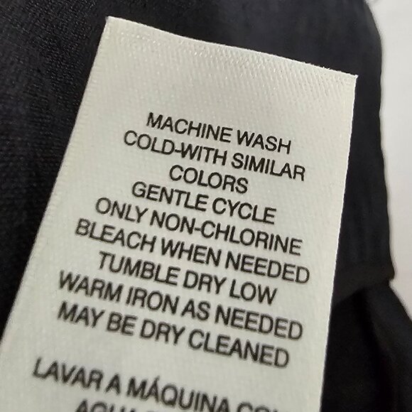 Chico's Black Linen Jacket Fringed Boho Minimalist Bell Sleeves 1 (M) - Picture 12 of 13